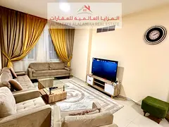 For rent monthly, A fully furnished one-bedroom apartment in Al Majaz 3 - Wifi