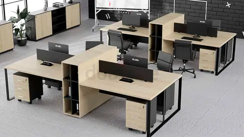 4 Person Workstation Desk Dubai