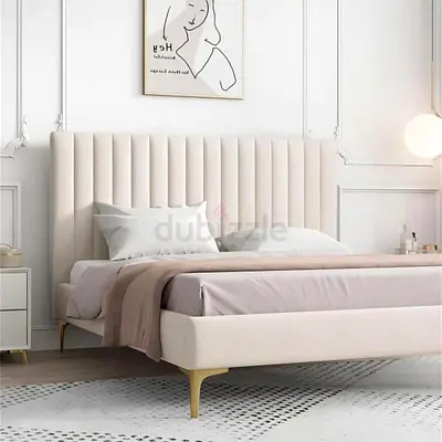 Elegant New Modern double Bed with Manual Storage