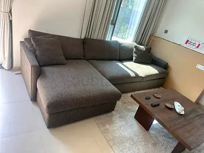 Brown lounge deep __92 Sectional Sofa