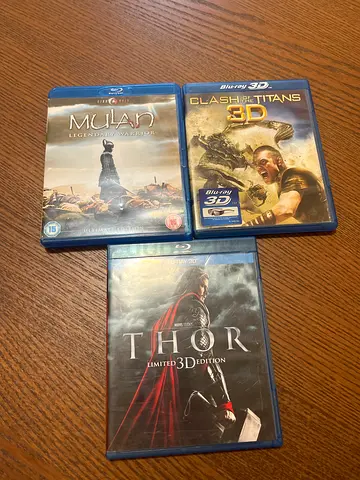 Blu-ray Movie Collection: Gladiator, Mulan, Thor