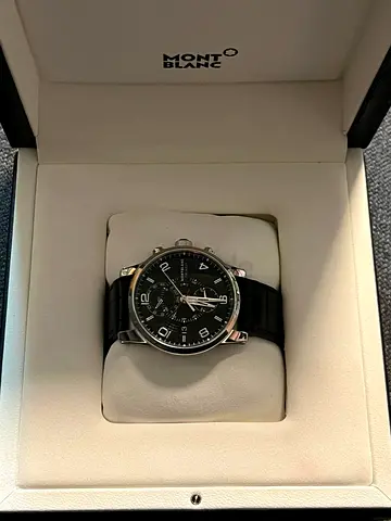 MONTBLANC 7175 Walker Twin Fly Date Chronograph Automatic Winding Mens