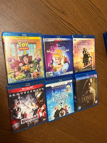 Collection of Family and Fantasy Blu-rays
