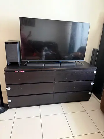 TV STAND AND STORAGE CUPBOARD