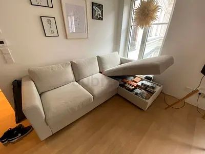 Almost brand new Condition IKEA Vimle Sofa beige with storage