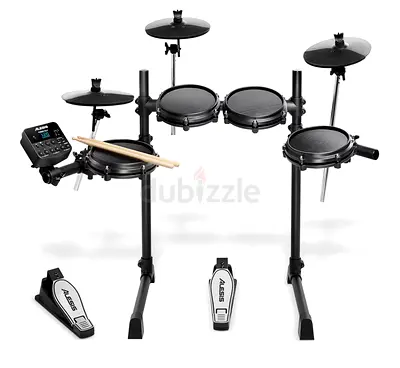 Alesis Turbo Mesh Kit - Seven-Piece Electronic Drum Kit with Mesh Heads