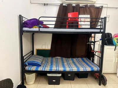 Sturdy Bunk Bed without mattress(for mattress 30 aed