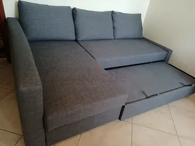 Comfortable Grey Sofa Bed with Storage
