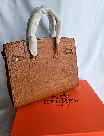 Stylish Hermes Crocodile Handbag