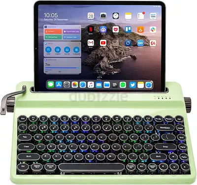 YUNZII QL75 Wireless Typewriter Hot Swap Retro Mechanical Keyboard,
