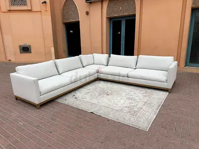 CrateBarrel Corner Sofa Beige