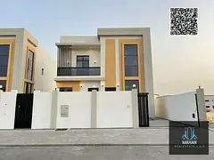 A V.I.P luxury villa for sale in the prestigious Al Helio area, Ajman, featuring a prime location di