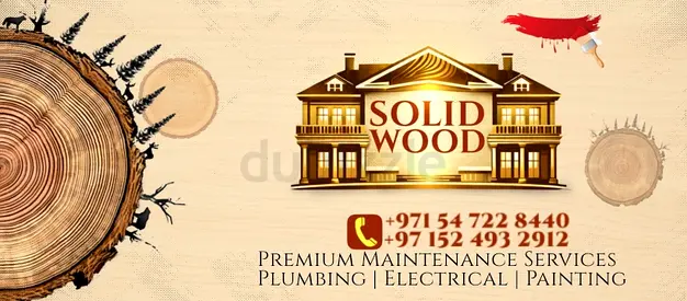 Solid wood mantinance company any work electricion plumber carpenter ac condition painting ️ tile