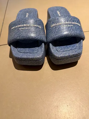 Stylish Alexander Float Platform Sandals in Denim