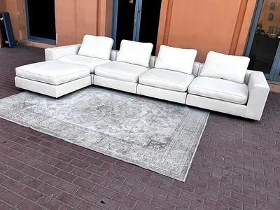 Modular comfortable feather 🪶 filled sofa