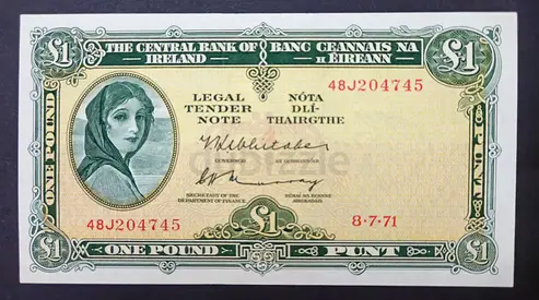 Ireland,   1 Pound Banknote , 1971 / AUNC