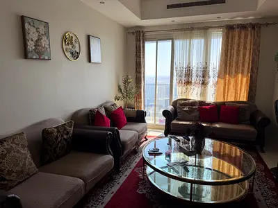 Elegant Living Room Set with Stylish Accents
