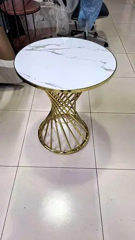 Elegant Modern Coffee Table with Gold Base