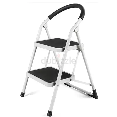 Adjustable 2 Step Ladder with Safety Features
