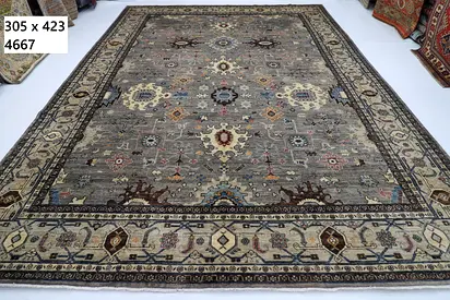 Elegant handwoven afghan  Floral Area Rug 305 x 423 cm