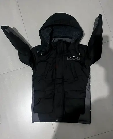 Warm and Comfortable Black Winter Jacket(for kids)