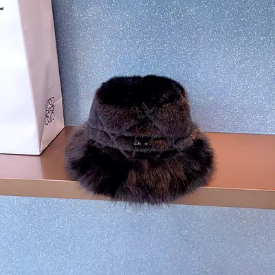 Dior Black Fur Hat for Sale