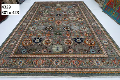Beautiful Handcrafted afghan Rug - 301x423 cm