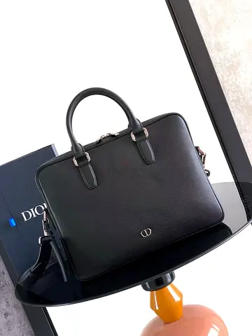 Dior Black Executive Briefcase