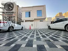 Brand new villa in Al Amerah, 6 master rooms, majlis, two halls, main and prep kitchen, rooftop. Spa