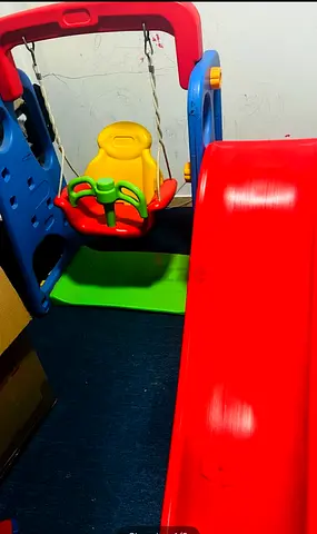 Vibrant Swing and Slide Playset for Kids