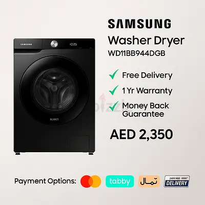 Samsung WD11BB944DGB Washer Dryer – 11.5KG/8KG  Brand New  1-Year Warranty
