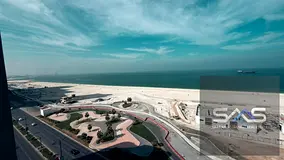 3-bedroom apartment with a living room for annual rent on the Corniche, practical design, high-end f