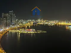 A distinctive two-bedroom apartment with a living room is for sale at a special price in Al Majaz 3.