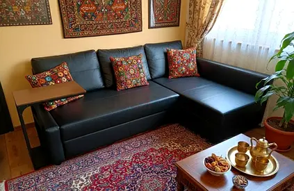 Modern and Stylish Sofa bed Set with Decorative Cushions