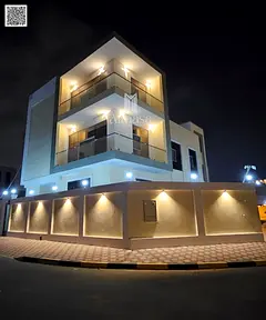 Luxury Villa for Sale in Al Zahiya – Ajman | 6 Master Bedrooms + 2 Halls + Roof