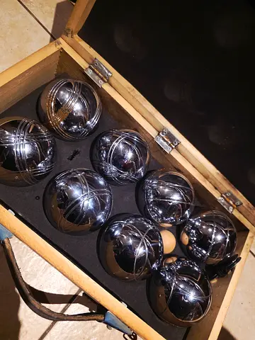 High-Quality Petanque Boules Set in Wooden Carry Box. New. Unused. AED 130 with free delivery!
