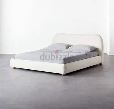 Cozy Modern Bed Frame with Soft Upholstery