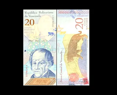 20 Bolívares de Venezuela Note - Collectible Currency