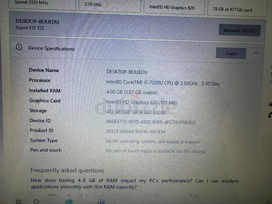 Portátil Acer en venta65073403618177112
