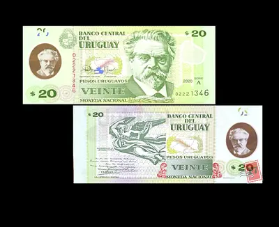 Uruguay 20 Peso Banknote - 2020 Edition