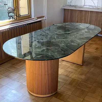 Elegant Marble Top Dining Table