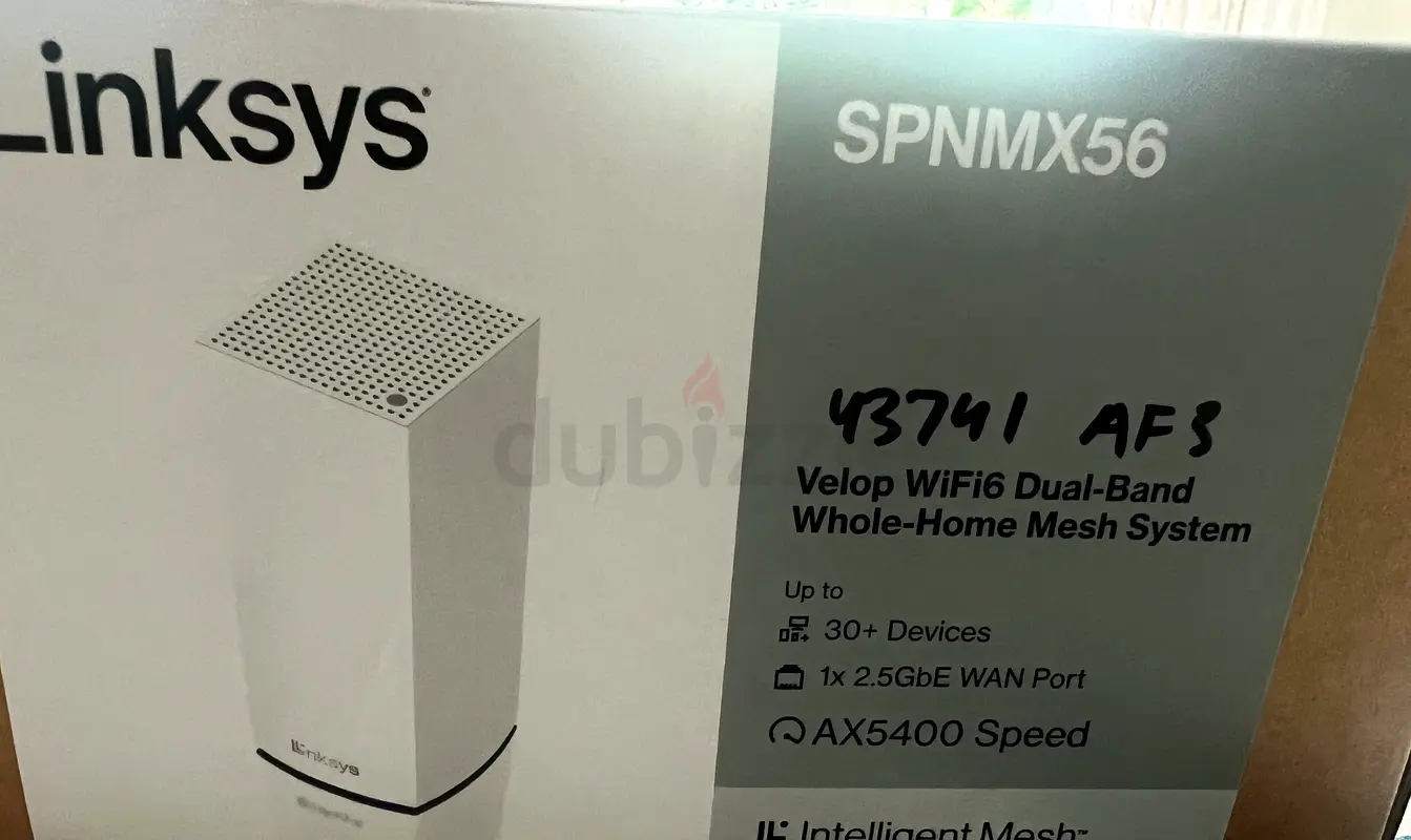 Linksys Velop WiFi6 Dual-Band Whole-Home Mesh System