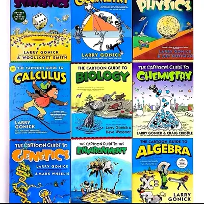 The Cartoon Guide Series 9 books - Fun and Engaging Educational Books