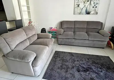 Cozy Grey Sofa Set for Sale