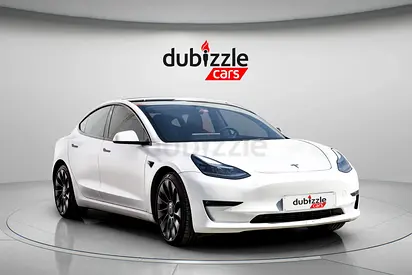 AED 1611/month | 2023 Tesla Model 3  | GCC Specs | Ref#414661