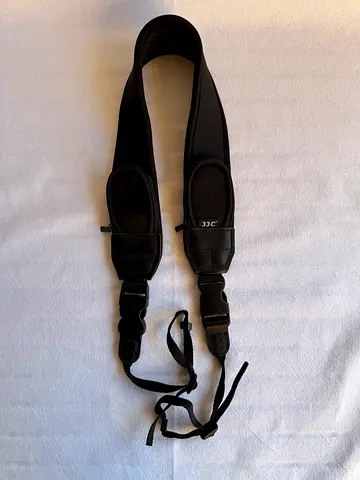 JJC Padded Neoprene Camera Strap with Quick Release  Zipped Pockets