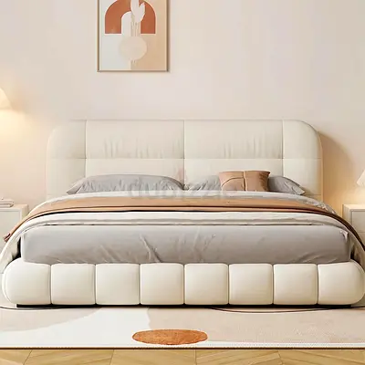 New Luxurious Beige Queen Bed for Sale in Premium Quality