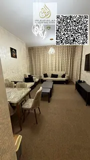 Two rooms for sale, large area, on the Corniche, built-in wardrobe, view, master bathrooms and stora