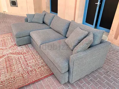 Amazing Comfort CrateBarrel Lounge Deep feather filled L Shape Sofa