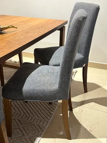 Stylish Grey Upholstered 6 Chairs for Sale